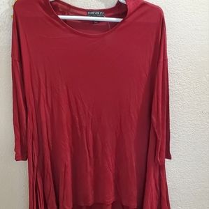 Burgundy blouse